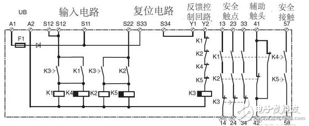 安全繼電器工作原理、接線圖、使用方法